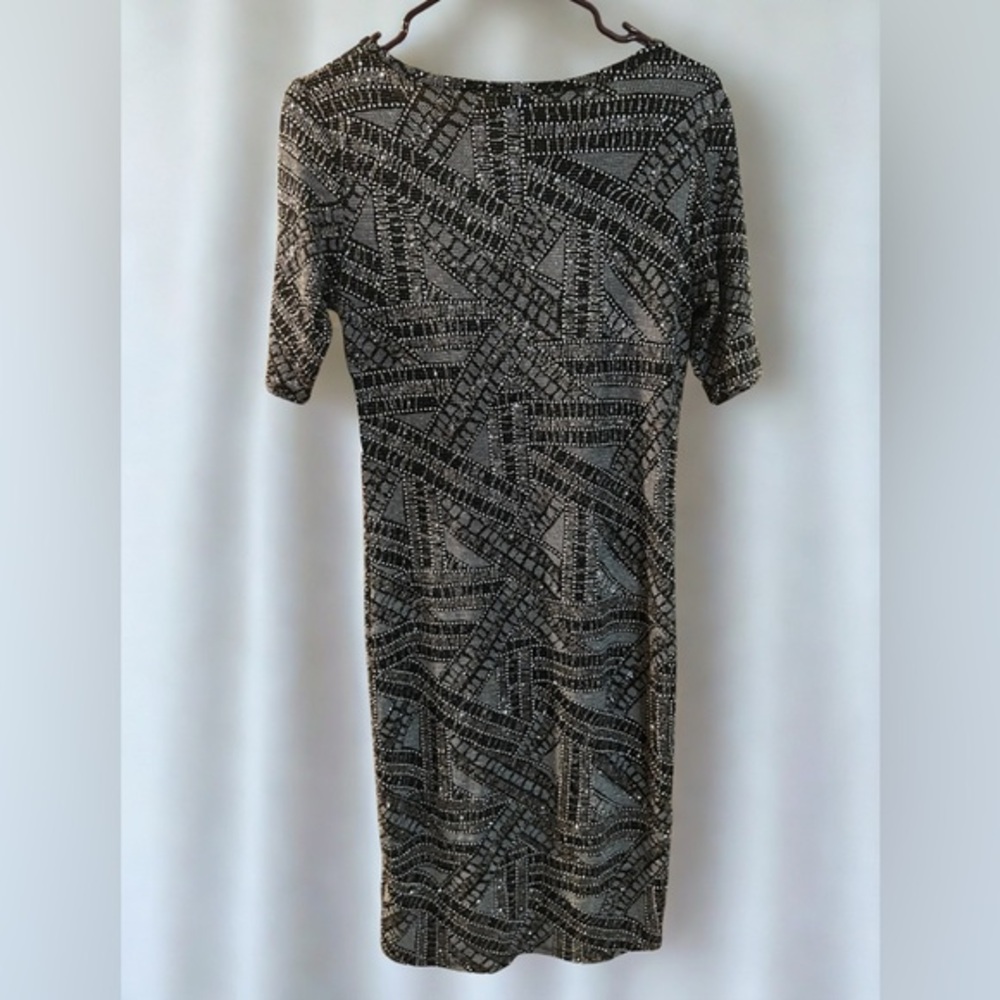 LulaRoe Elegant NWT Black and Silver Sparkly Evening Dress Size S